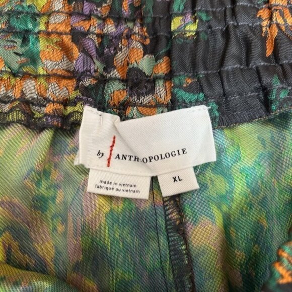 Anthropologie Womens The Somerset Pull On Cropped Pants Jacquard Edition Size XL - Picture 10 of 12
